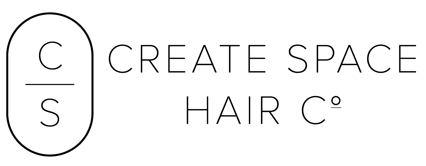 CREATE SPACE HAIR CO LOGO
